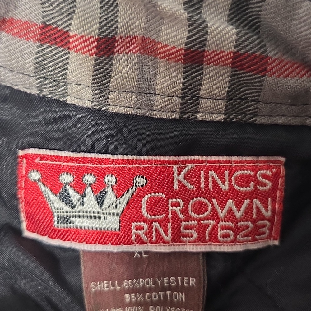 King Crown Plaid Coat - Picture 2 of 7